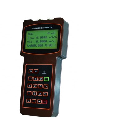 RS232 high temperature battery powered clamp-on ultrasonic flow meter