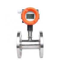 24v liquid acid resistant 4-20ma output turbine flowmeter